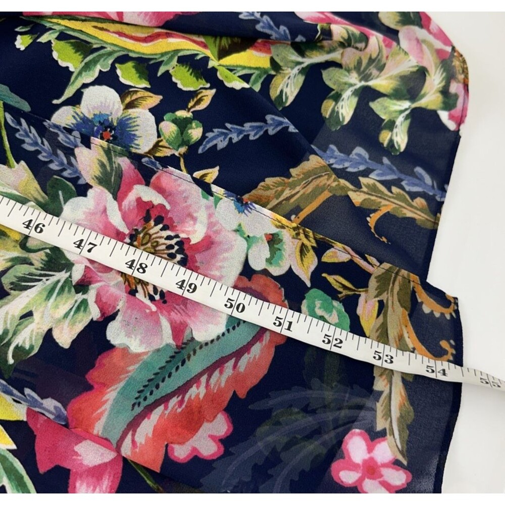 Soft Surroundings Samantha Maxi Dress Floral Faux Wrap Boho Whimsy Ruffle V-Neck - Picture 16 of 16